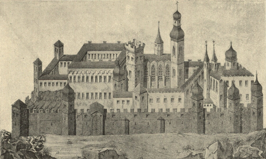Monastery_in_Klášter_Hradiště_nad_Jizerou_-_old_painting klášter Hradiště nad Jizerou