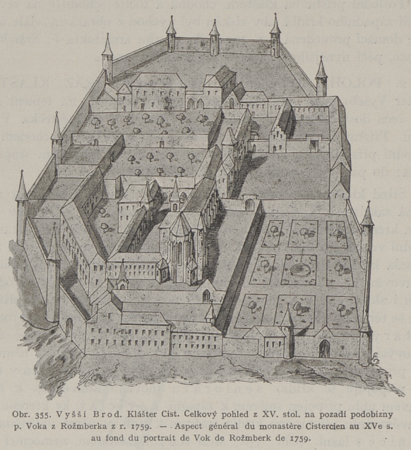 Klášter_Vyšší_Brod_-_podoba_z_15._století